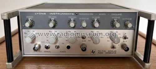 Bipolar Pulse Generator PG-71N; Lyons Instruments (ID = 3150392) Equipment