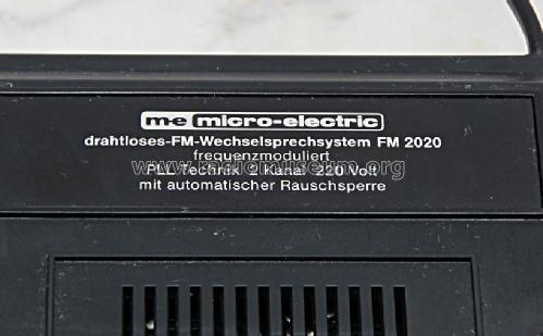 Drahtloses FM Wechselsprechsystem FM 2020; m-e micro-electric; (ID = 1706648) Commercial TRX