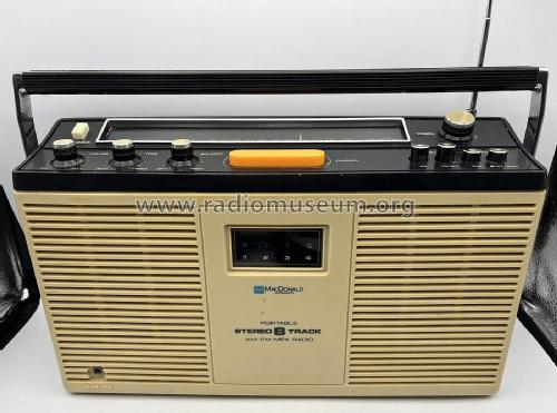Portable Stereo 8 Track AM-FM MPX Radio 8PSR-3000 Code 6-36-56; MacDonald (ID = 2872161) Radio