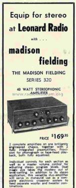 320 ; Madison Fielding (ID = 2986317) Ampl/Mixer