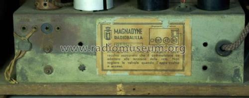 Radiobalilla ; Magnadyne Radio; (ID = 2034387) Radio