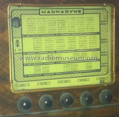 S98; Magnadyne Radio; (ID = 1113536) Radio