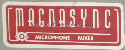 Microphone Mixer ; Magnasync (ID = 840565) Ampl/Mixer
