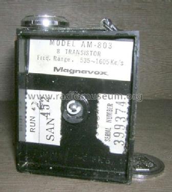 Magna-Mate 8 Transistor Micro AM-803 ; Magnavox Co., (ID = 1108223) Radio