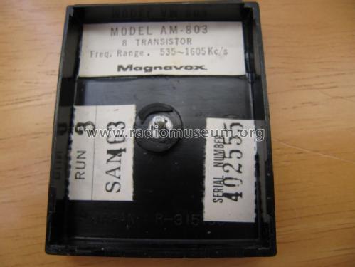 Magna-Mate 8 Transistor Micro AM-803 ; Magnavox Co., (ID = 782367) Radio