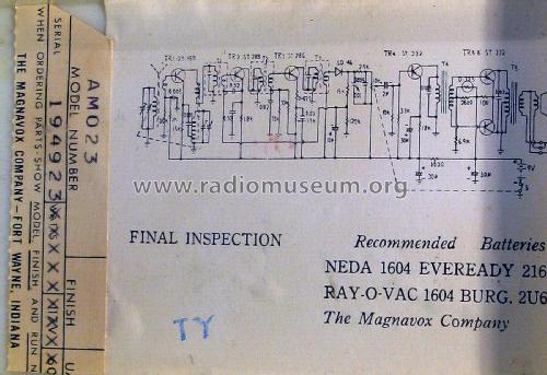 AM-23 ; Magnavox Co., (ID = 2894088) Radio