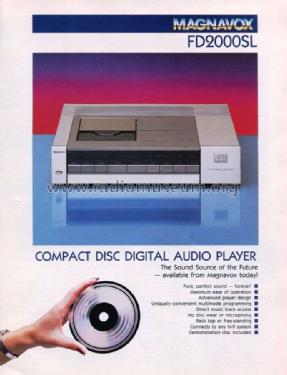 Compact Disc Player FD2000; Magnavox Co., (ID = 2376089) R-Player