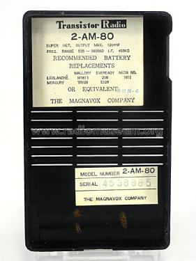 Companion 2-AM-80 Ch= AM80; Magnavox Co., (ID = 2245193) Radio