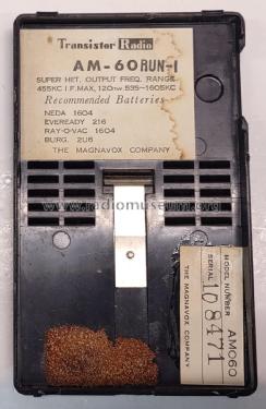 Pocket-mate AM-60; Magnavox Co., (ID = 2805665) Radio