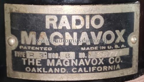 R3B ; Magnavox Co., (ID = 3174480) Speaker-P