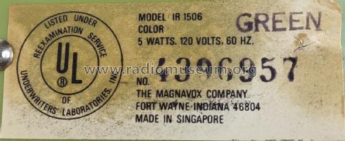 Solid State 1R1506; Magnavox Co., (ID = 2911422) Radio