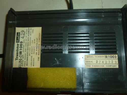 Solid State IR 1003; Magnavox Co., (ID = 2265498) Radio