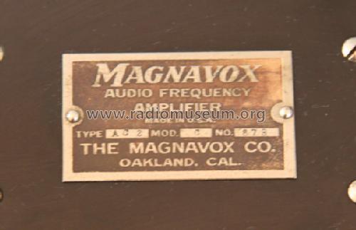 AC-2-C amplifier; Magnavox Co., (ID = 942756) Ampl/Mixer