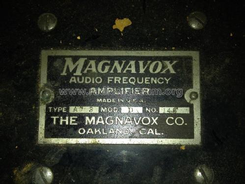 AC-3 Model D; Magnavox Co., (ID = 1600109) Ampl/Mixer
