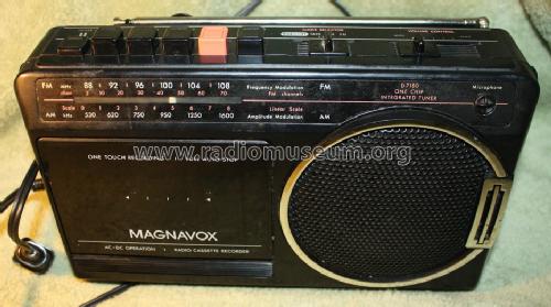 AC-DC Operation - Radio Cassette Recorder - One Chip - Integrated Tuner D7180; Magnavox Co., (ID = 1707244) Radio