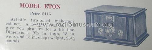 Eton Ch= T; Magnavox Co., (ID = 1855809) Radio