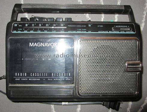 Radio Cassette Recorder D7185/77R; Magnavox Co., (ID = 1447599) Radio