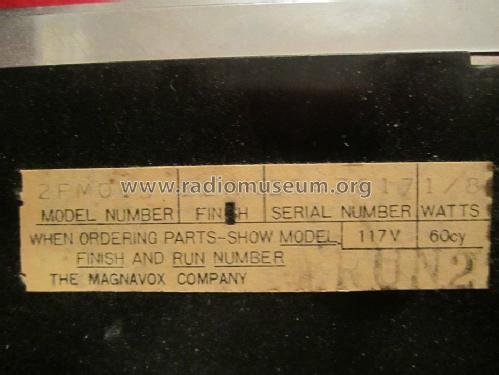 Solid State 2FM015; Magnavox Co., (ID = 1447812) Radio