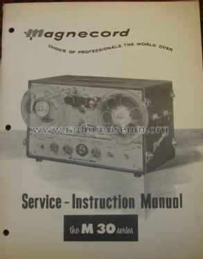 M-30 ; Magnecord, Inc. (ID = 1606478) Sonido-V