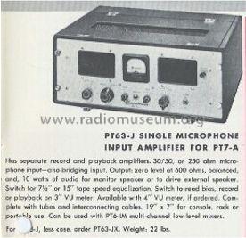 PT63-JX ; Magnecord, Inc. (ID = 844469) Ampl/Mixer