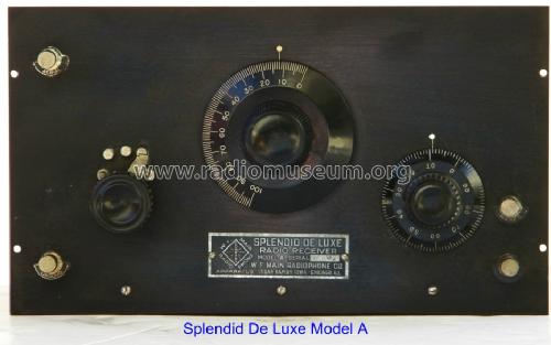 Splendid Deluxe Model A; Main Radiophone Co.; (ID = 877628) Radio