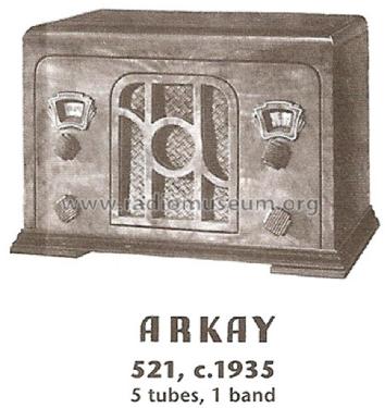 Arkay 521; R.K. Radio (ID = 1741234) Radio