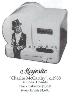Charlie McCarthy Ch = 1 or 2; Majestic Radio & (ID = 1442680) Radio