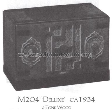 M204 Deluxe ; Majestic Radio & (ID = 1531064) Radio
