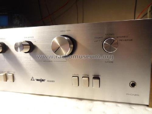 Stereo Amplifier AS 2000; MAJOR Acoustics Corp (ID = 1779223) Ampl/Mixer