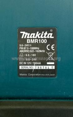 Rechargeable Job Site Radio BMR100; Makita Corporation; (ID = 1885246) Radio