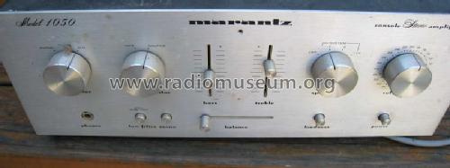 Console Stereo Amplifier 1050; Marantz Sound United (ID = 469155) Ampl/Mixer