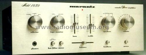 Console Stereo Amplifier 1050; Marantz Sound United (ID = 548670) Ampl/Mixer