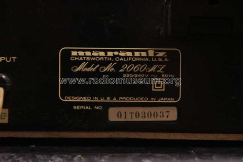 AM FM Stereo Tuner 2060ML; Marantz Sound United (ID = 1555653) Radio