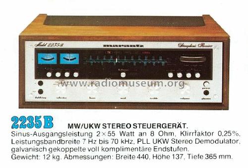 Stereophonic Receiver 2235B; Marantz Sound United (ID = 585076) Radio