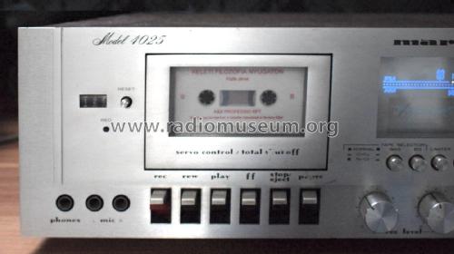 AM/FM Cassette Receiver 4025 ; Marantz Sound United (ID = 2075915) Radio