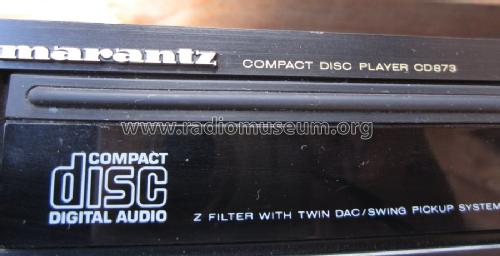 Compact Disc Player CD873 NB; Marantz Sound United (ID = 1548528) Enrég.-R