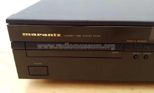 Compact Disc Player CD-50 74CD50 /01B /02B /04B /05B /06B; Marantz Sound United (ID = 2162141) Reg-Riprod