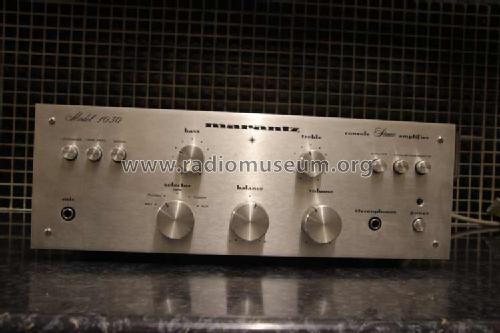 Stereo Console Amplifier 1030; Marantz Sound United (ID = 1660287) Ampl/Mixer