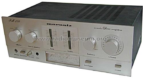 Stereo Console Amplifier PM200; Marantz Sound United (ID = 839086) Ampl/Mixer