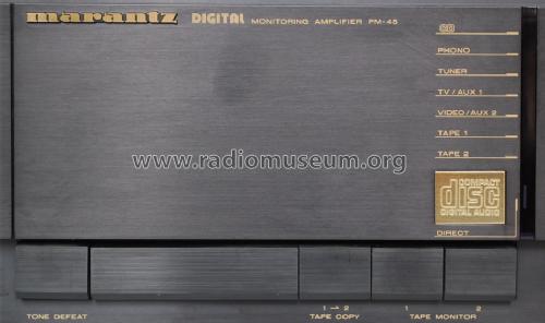 Digital Monitoring Amplifier PM-45; Marantz Sound United (ID = 1506687) Ampl/Mixer