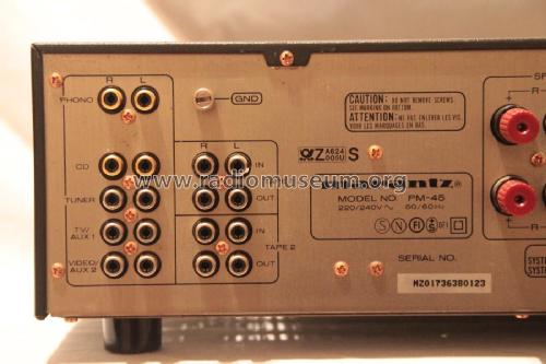 Digital Monitoring Amplifier PM-45; Marantz Sound United (ID = 1793853) Ampl/Mixer