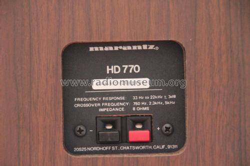 High Definition Speaker System HD-770; Marantz Sound United (ID = 1822159) Lautspr.-K