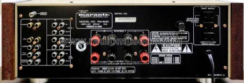 Integrated Amplifier PM-84D; Marantz Sound United (ID = 2550973) Ampl/Mixer