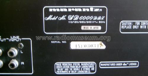 DBX noise reduction system cassette deck SD6000 DBX; Marantz Sound United (ID = 1608056) R-Player
