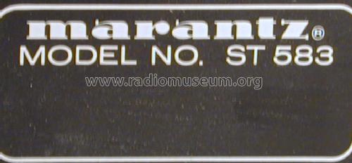 FM/AM Stereo Tuner ST583; Marantz Sound United (ID = 1637144) Radio
