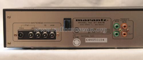 Digital Sythesized Tuner ST-64/16; Marantz Sound United (ID = 1820123) Radio