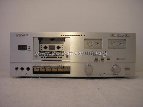 Stereo Cassette Deck SD-1000; Marantz Sound United (ID = 1979341) Sonido-V