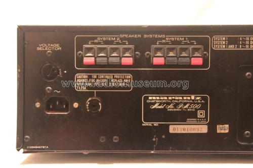 Stereo Console Amplifier PM500 DC PM500; Marantz Sound United (ID = 1798598) Ampl/Mixer