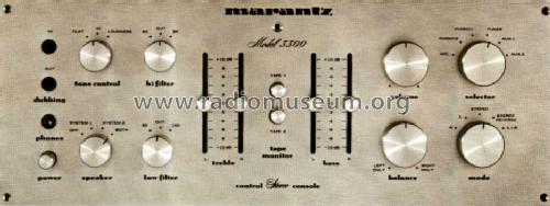 Stereo Control Console 3300; Marantz Sound United (ID = 1352711) Ampl/Mixer
