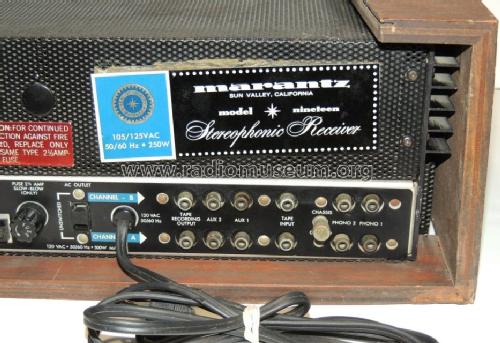 Stereophonic Receiver nineteen ; Marantz Sound United (ID = 1335332) Radio